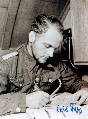 Erich topp signiertes foto - erich,